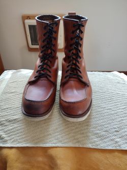 Red Wing 8-Inch Classic MOC Boot in Oro Legacy Leather Size 11.5 (fits US 13M)