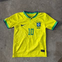 Nike Brazil  yellow and green jersey size medium/22