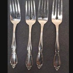 Oneida Chatelaine Salad Forks 6¼" Community Stainless Flatware Set Of 4