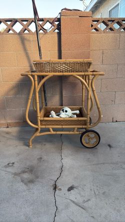 Bamboo Bar Cart