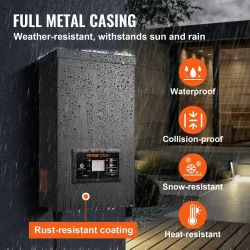 203# 600W Landscape Transformer, Timer & Photocell Sensor Equipped, Weatherproof Outdoor Lighting Converter, 120V AC to 12V/14V AC, Ideal for Exterior