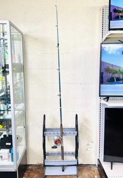 DAIWA APOLLO 672 FISHING ROD PENN SENATOR 113H 4/0 REEL COMBO USED