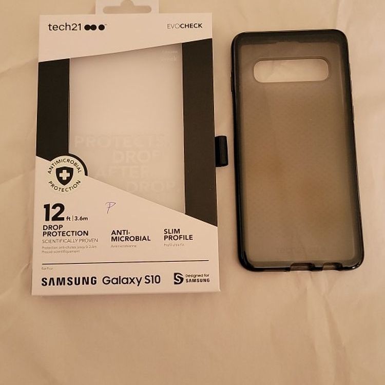 Tech21 E vo Check for Samsung Galaxy S10 Case - Smokey Black