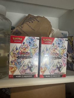 New prismatic evolution booster bundle pokemon