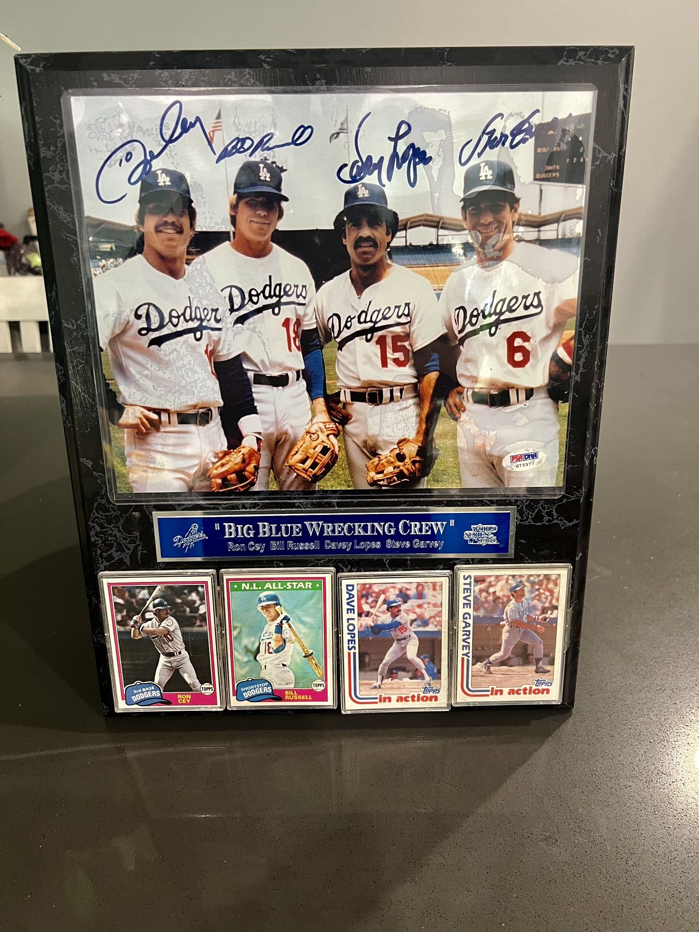 Dodgers Big Blue Wrecking Crew Signed Picture