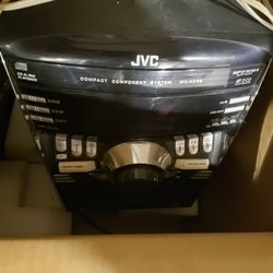 JVC MX-KC58 Stereo System, Receiver And Speakers, Aux Port And CD Player