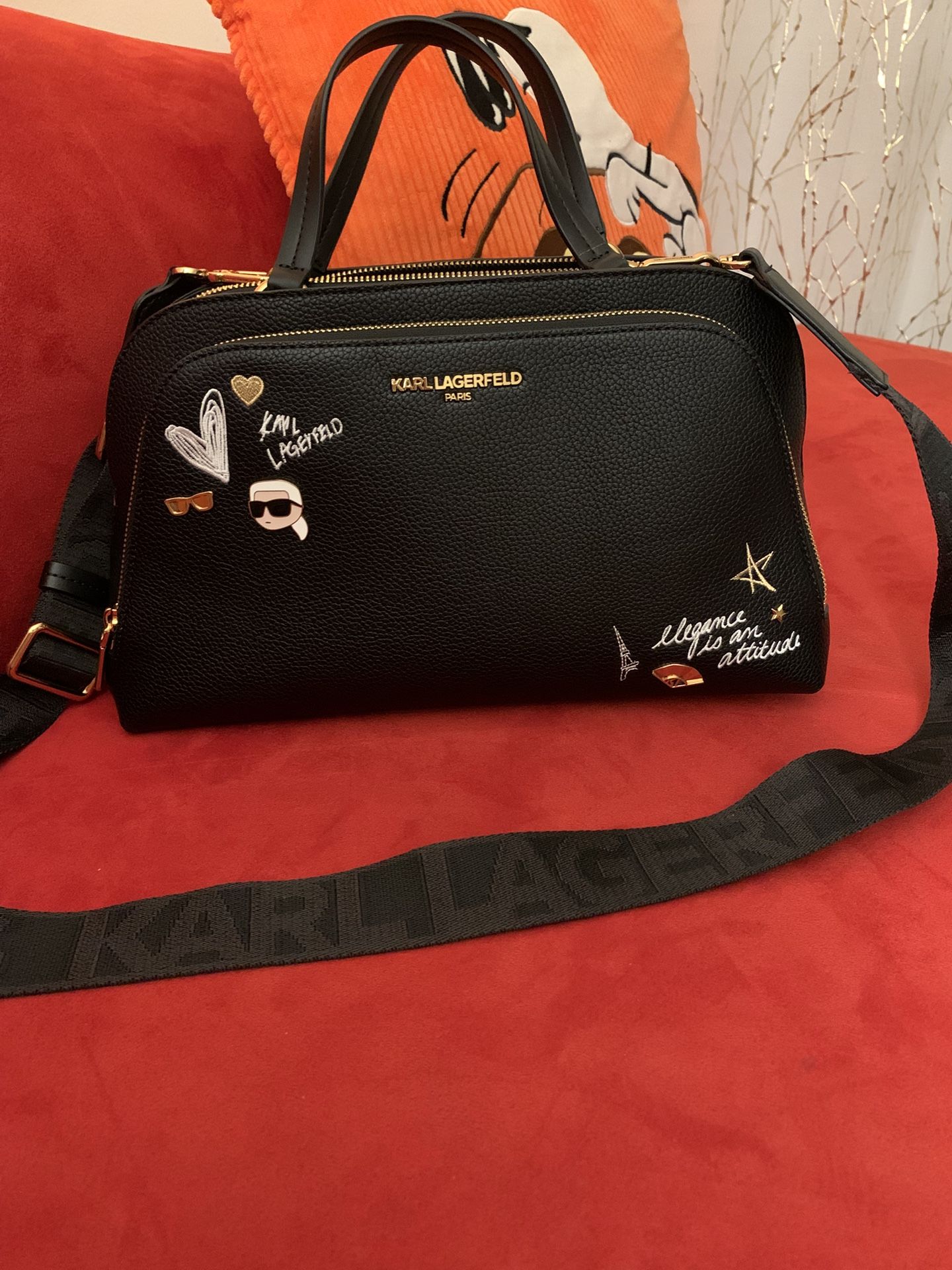 Authentic KARL LAGERFELD Paris Bag / Handbag 