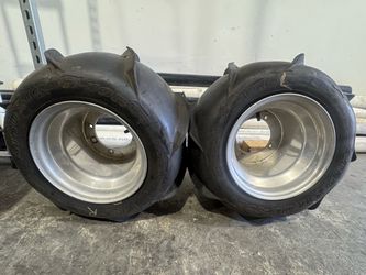 Yamaha ATV Sand Paddle Tires & Aluminum Rims - 20x11-10 (Pair)