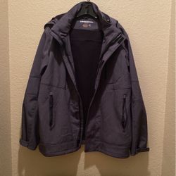 Men's XL Coat dark gray - Hawke & Co - Great Condition -OCl