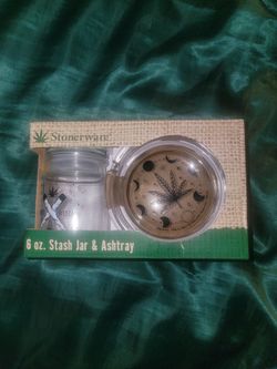 New Weed Witch Stonerware Ash Tray Set