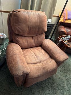 Microsuede cloth rocking recliner excellent condition