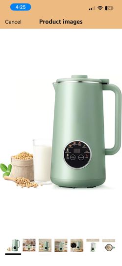 Soy Milk Maker Machine, 27oz Nut Milk Maker, Stainless Blender for Homemade Almond, Oat, Coconut, Soy Milk, with Delay Start/Keep Warm/Boil Water/Self