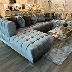 Brand New Sectional Couches  Dasha (Grey) Financing Available 