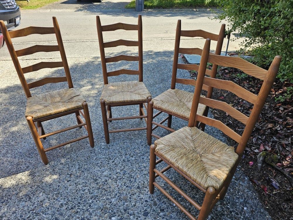 Vintage Ladder Back Chairs