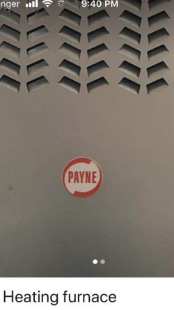 Payne heating furnace