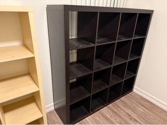 Black KALLAX cube shelf