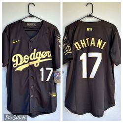 Dodgers Ohtani Black Jersey S M L XL XXL