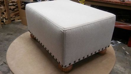 NEW!!!. Large OTTOMAN. W/nails.