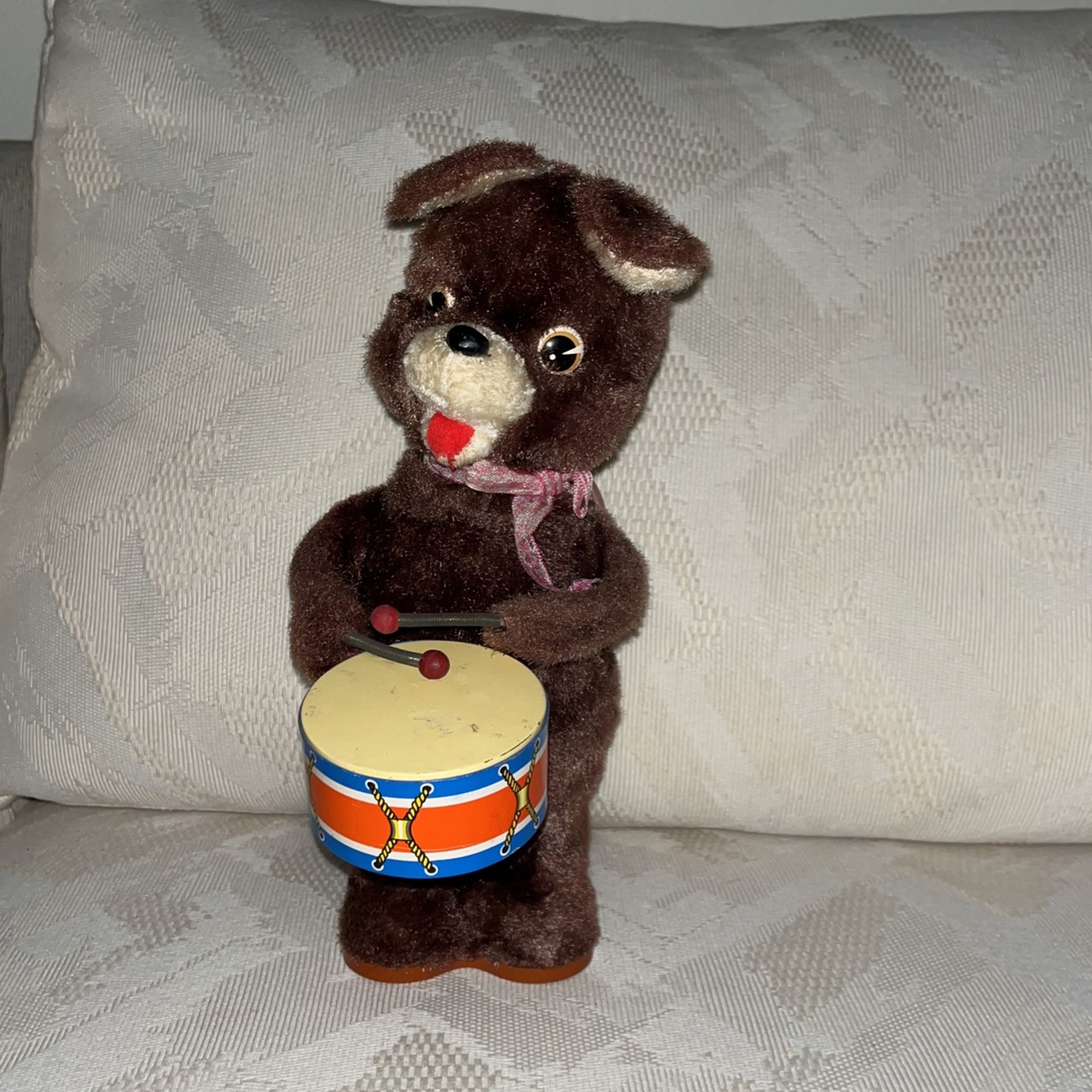 Vintage Drumming Bear