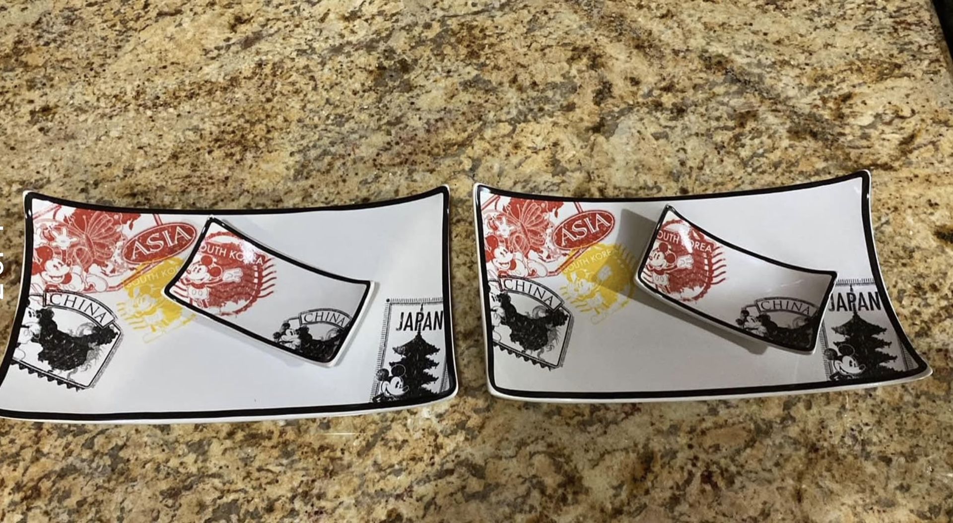 Authentic Disney Sushi Dish Sets- $25 EACH
