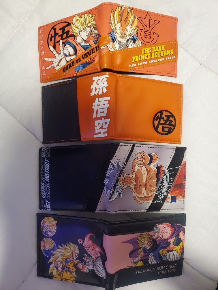 (X4) Dragon Ball Z Wallets