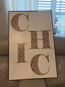 CHIC Leopard Print Wall Art Canvas