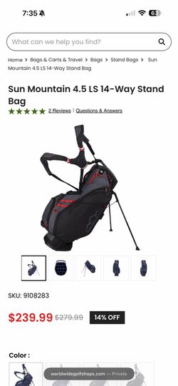 14 way golf bag - Sun Mountain