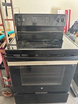 GE Black Glass Cooktop oven / microwave