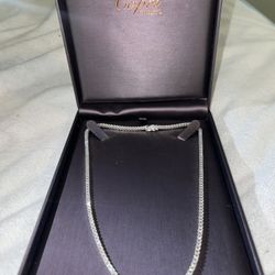 All Natural Diamond Tennis Necklace 
