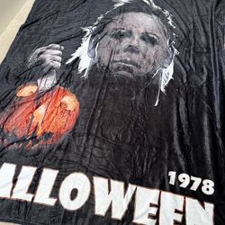 New Halloween Fleece Throw Blanket 50x60 inches - Soft Cozy Raschel Polyester Blanket - Horror Movie Decor Gift 