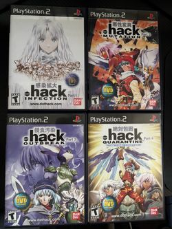 Dot Hack PS2 Games Complete Set 1-4 CIB with Reg Card