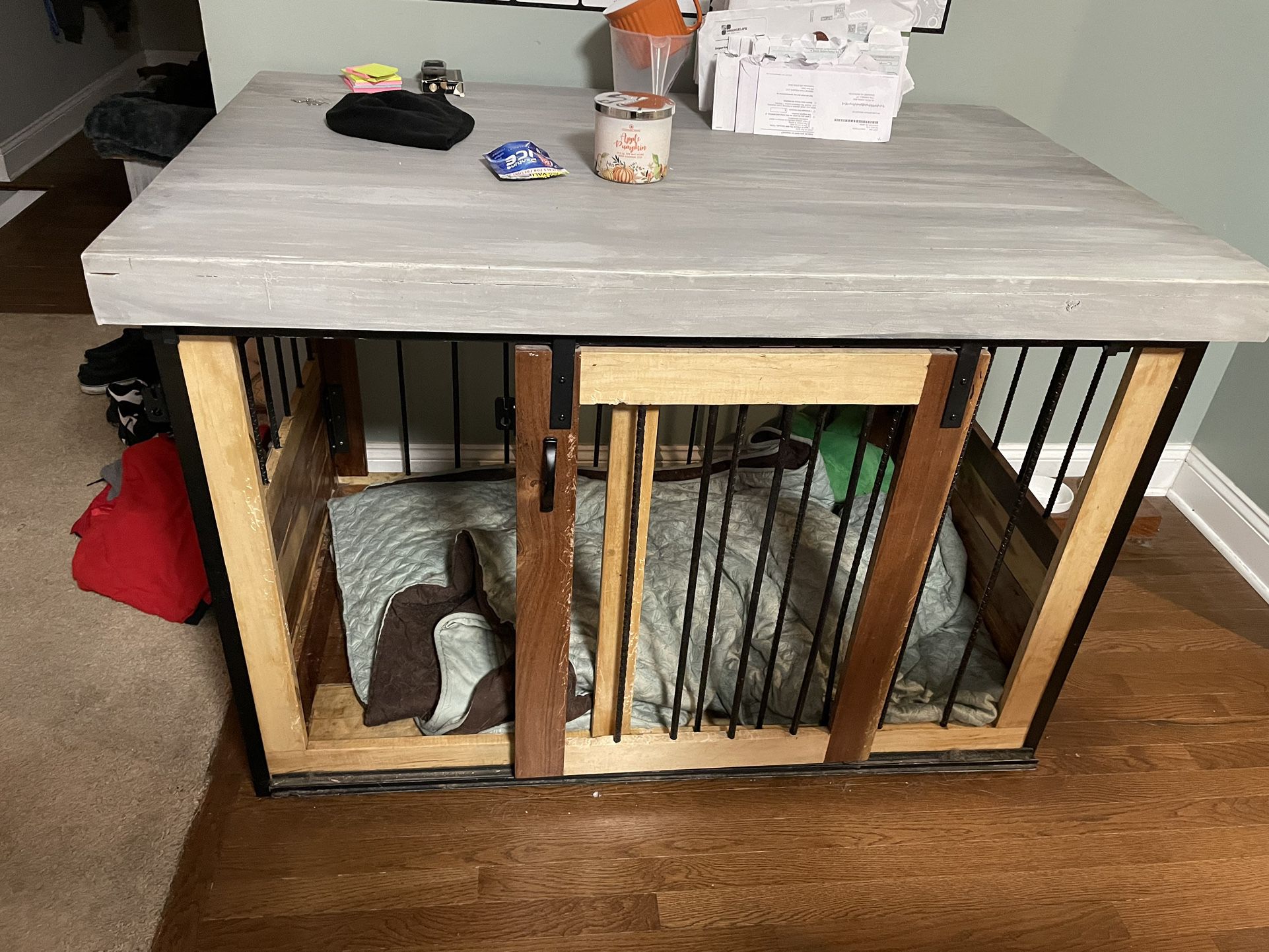 Handcrafted Wood Kennel 