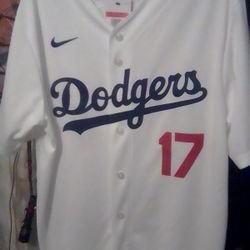 Dodgers Baseball Jersey Size L