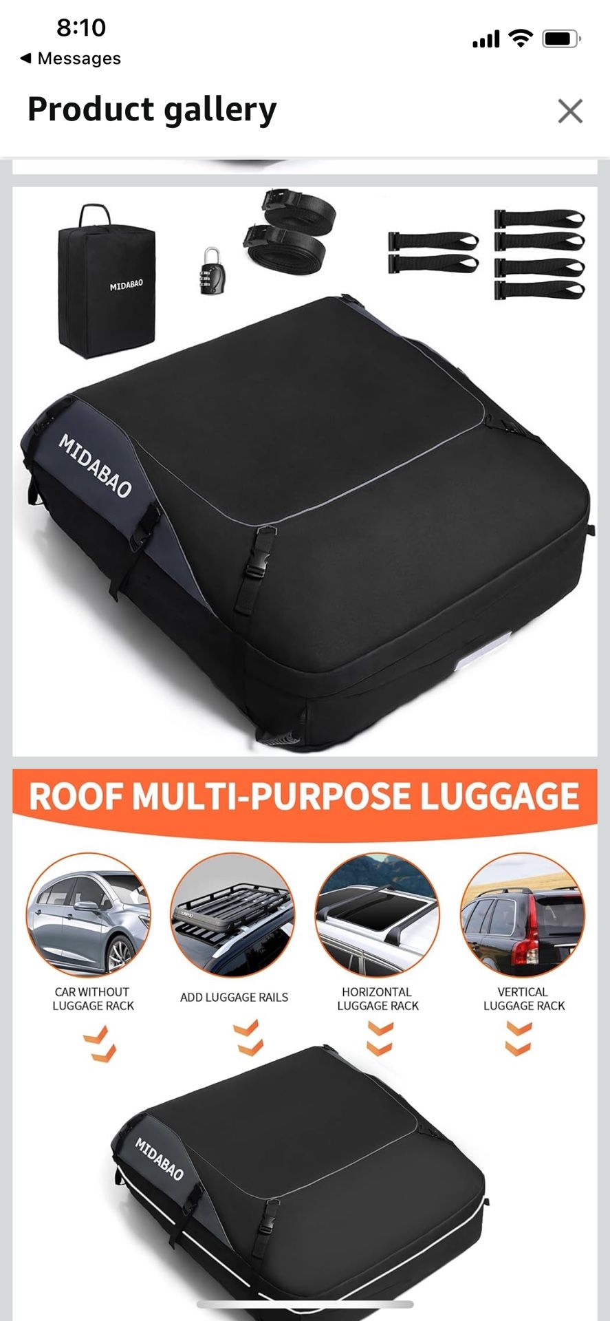 Rooftop Cargo Bag - Brand new!!! 