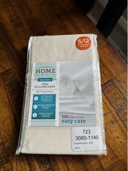 Brand New 300TC Pillowcases - Ivory