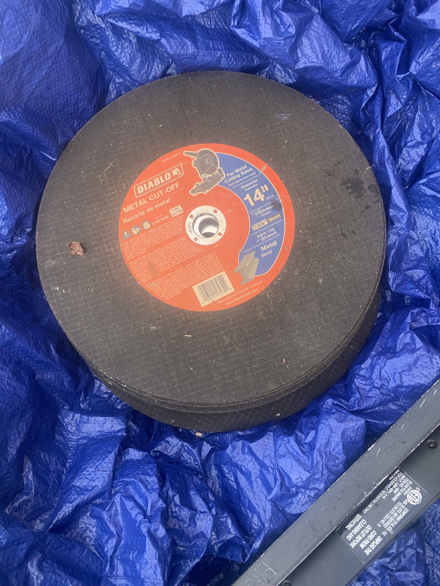 New DIABLO METAL CUT-OFF 14. 15Piece