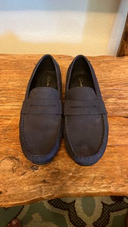 Men’s Blue Suede Loafers (Oswick Penny) size 8