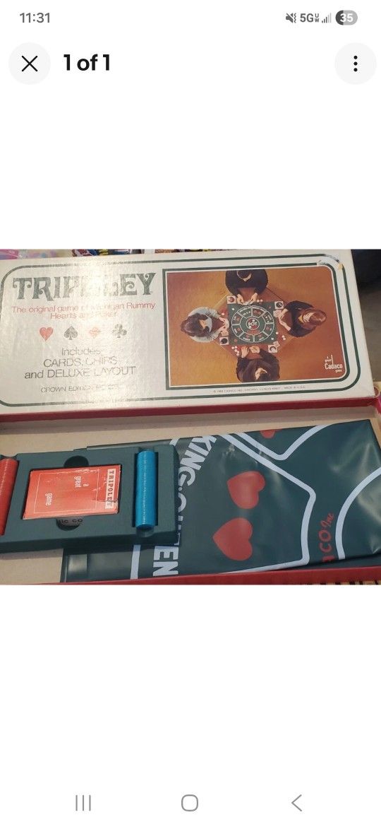 VINTAGE TRIPOLEY CARD GAME 