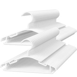GoodtoU Baby Hangers, 60 Pack Baby Clothes Hangers for Closet Kids Plastic Hangers Toddler Infant Nursery Child Small Children (White)