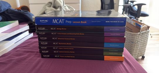 Kaplan MCAT Prep 7-Book Subject Review Set, 7th Edition