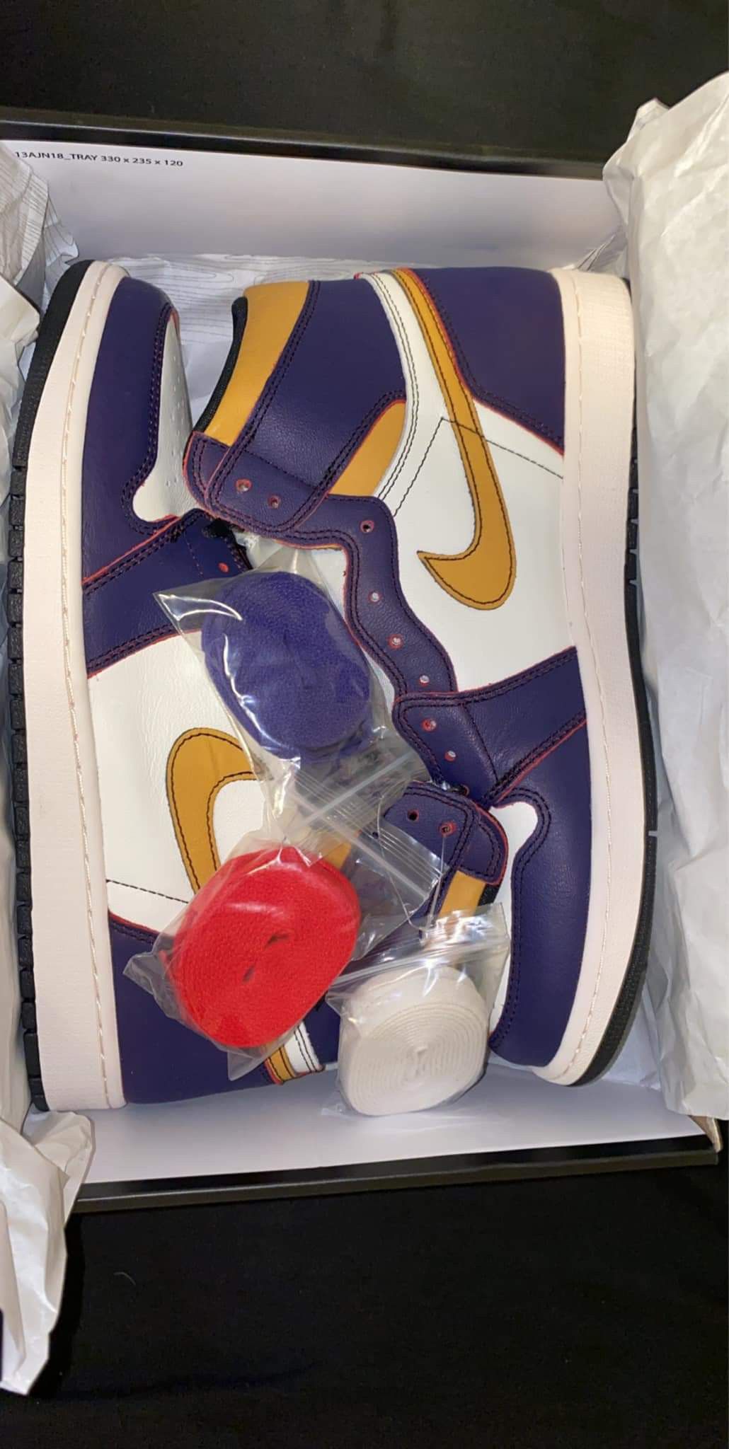 Jordan 1 LA to chi 1's DS size 12 $460 or trade for toro 14's & the new 11 lows