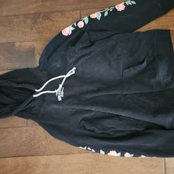 Hollister Rose Print Hoodie Size Medium
