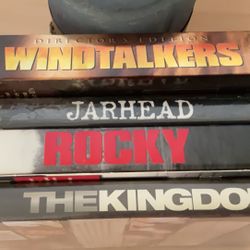 ROCKY, JARHEAD,  WINDTALKERS, THE KINGDOM DVD’s