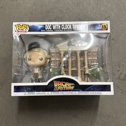 Funko pop back to the future doc with clock tower