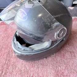 Helmet With Visor And Glass