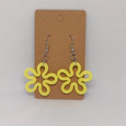 Sponge Bob Flower Earrings 