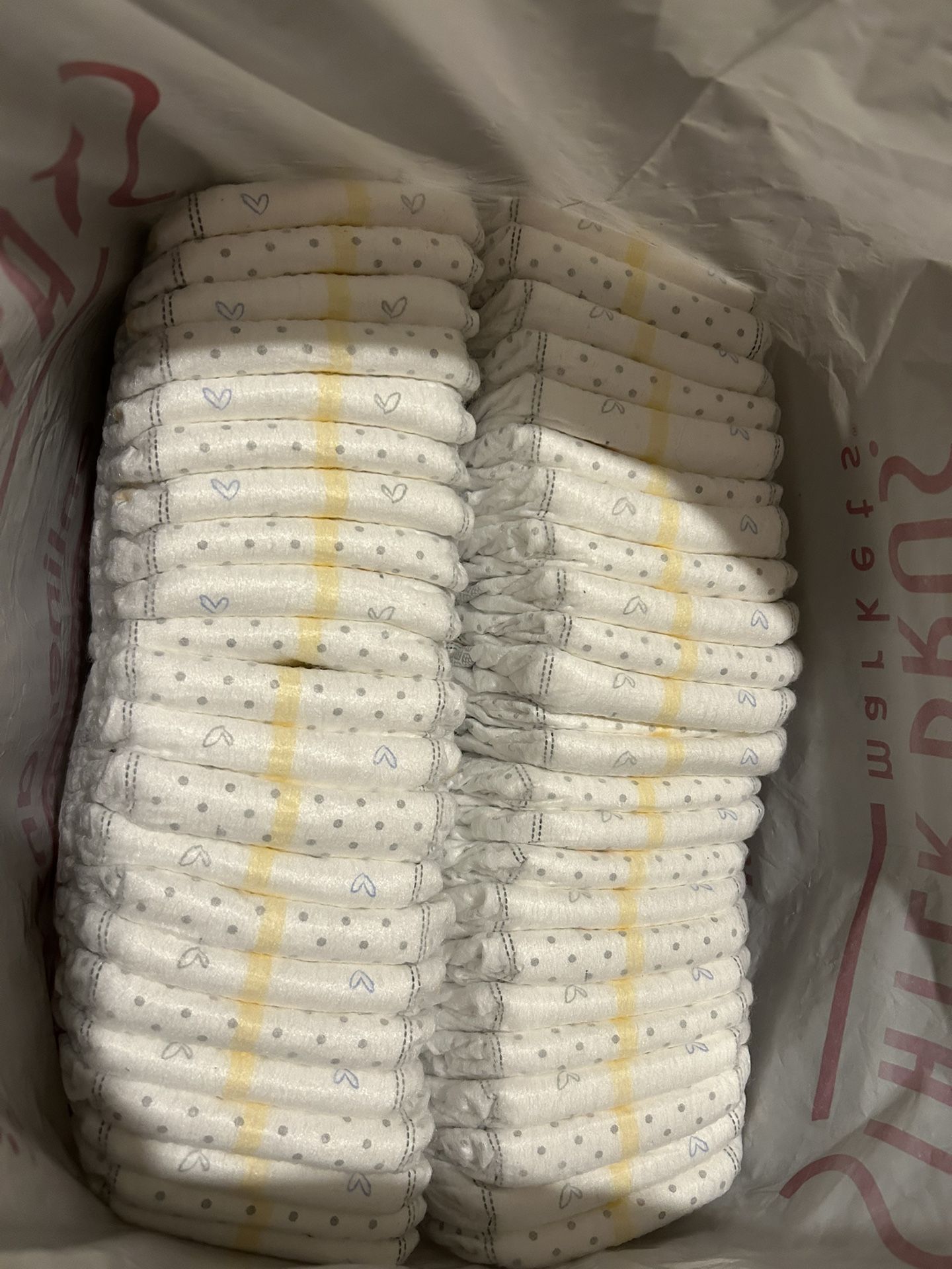 Size 1 Huggies Diapers 50 Pack Opened