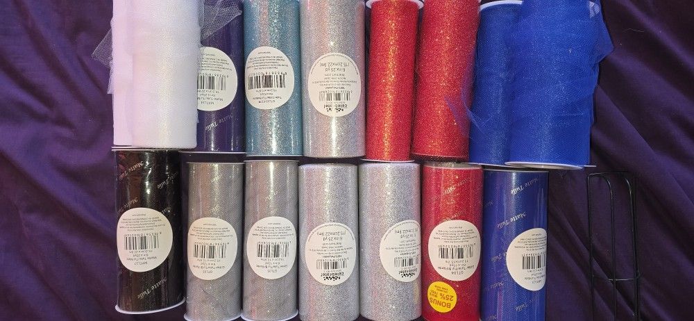 Tulle- glitter and matte