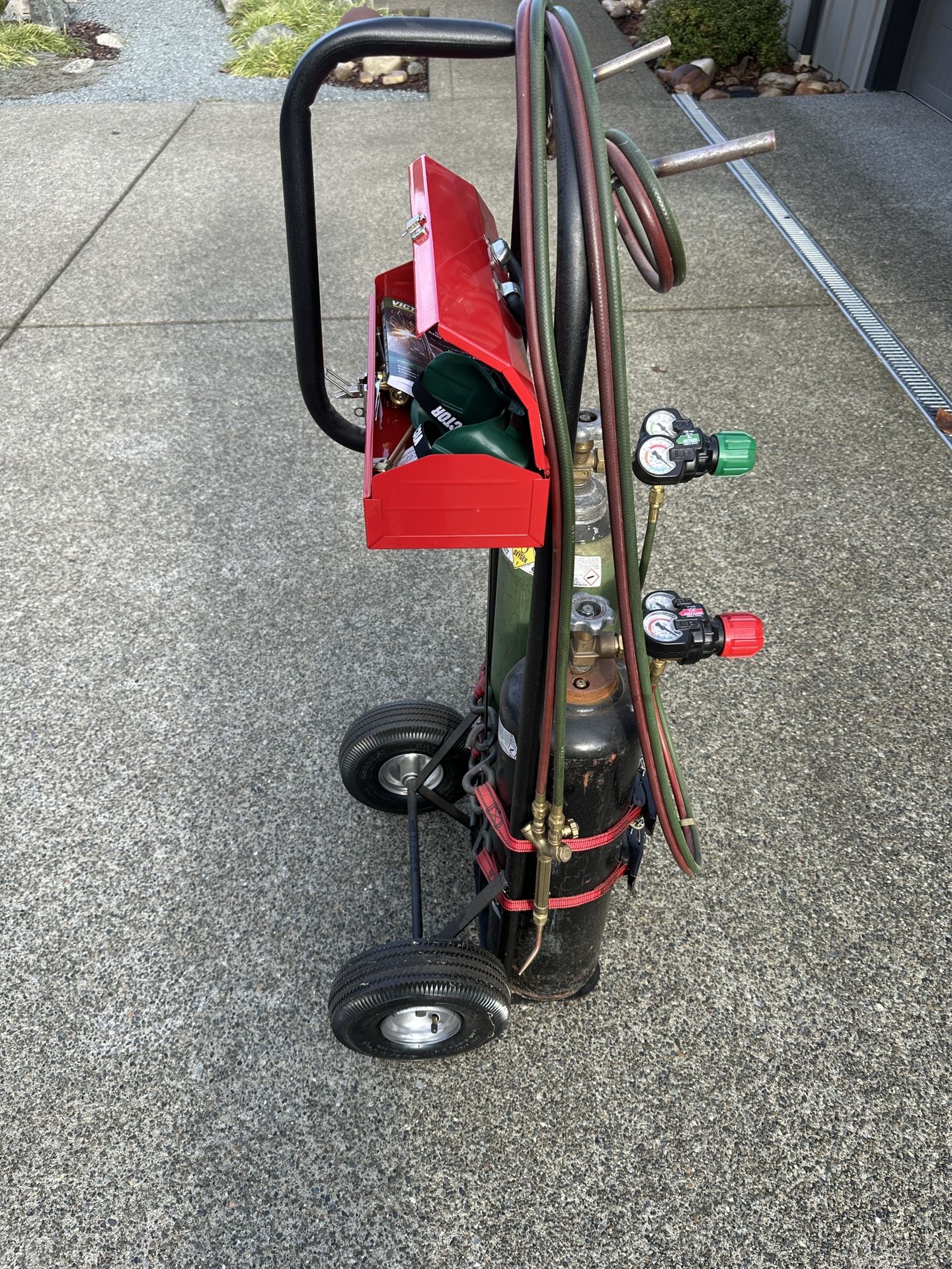 Complete Oxy Acetylene Welding, Brazing, Cutting Setup NEW