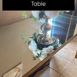 Mirror Glass Table 